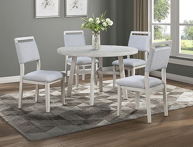 Crown Mark Blanche 5pc Round Dining Room Set