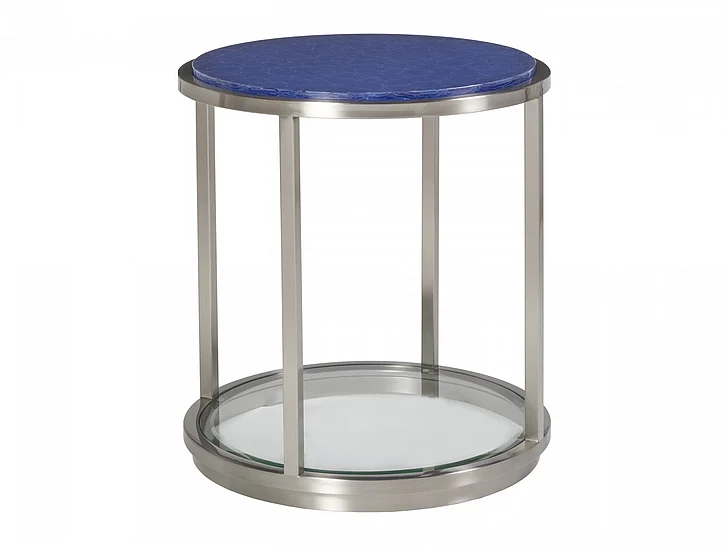 Artistica Home Signature Designs Ultramarine Round End Table 2288-953