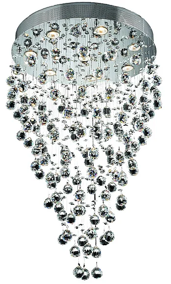 Elegant Galaxy 8 Light Chrome Chandelier Clear Royal Cut Crystal V2006D24C/RC CLOSEOUT
