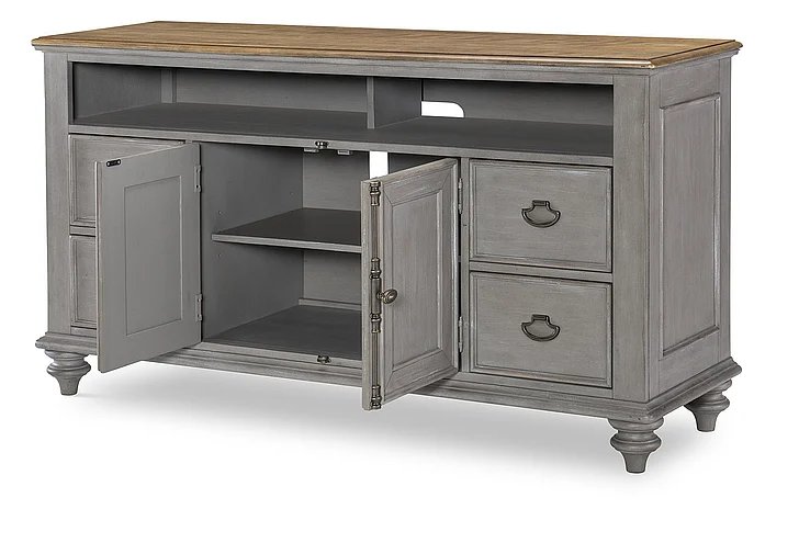 Legacy Kingston 62" Entertainment Console in Weathered Oak 2311-024