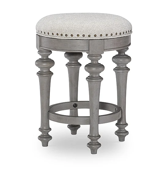 Legacy Kingston Round Swivel Stool 1pc in Weathered Oak 2311-845