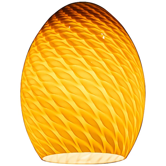 Access Lighting FireBird Pendant Glass Shade in Amber Firebird 23123-AMBFB