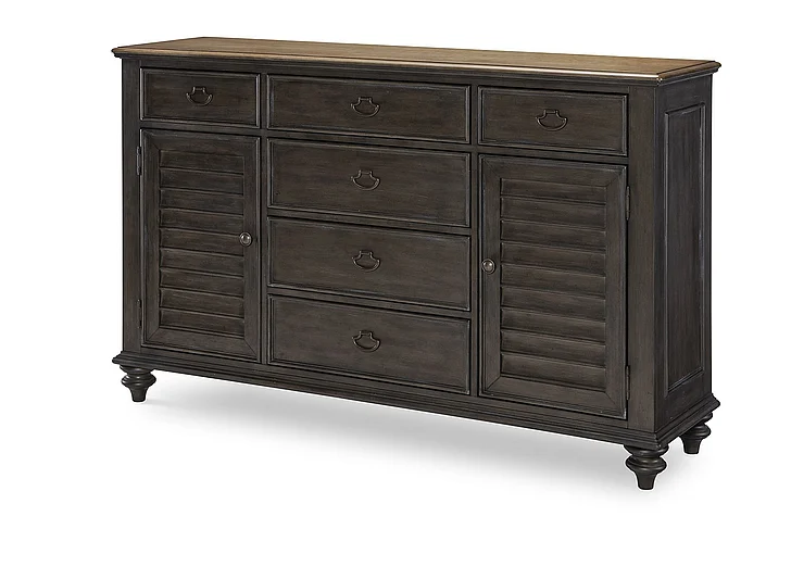 Legacy Kingston Louvered Dresser in Dark Sable 2312-1200