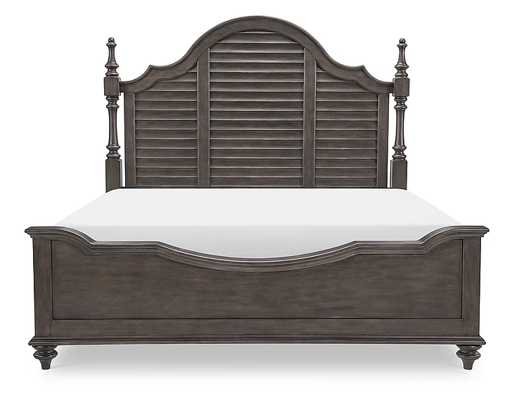Legacy Kingston Louvered Poster Bed, King in Dark Sable 2312-4106K