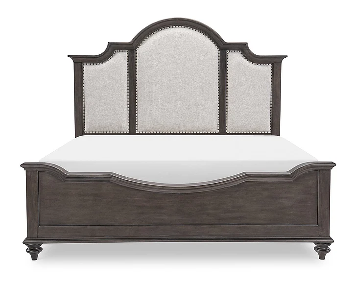 Legacy Kingston Upholstered Panel Bed, King in Dark Sable 2312-4206K
