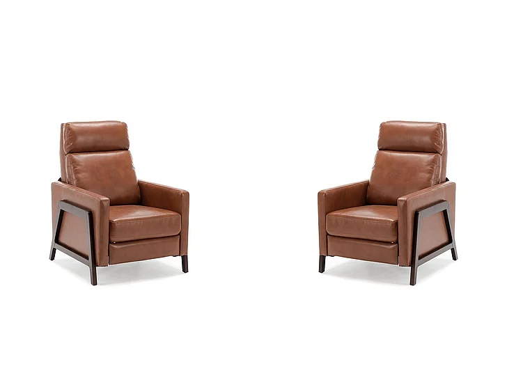 Comfort Pointe Maxton Push Back Recliner -Caramel 8023-57 (Set of 2)