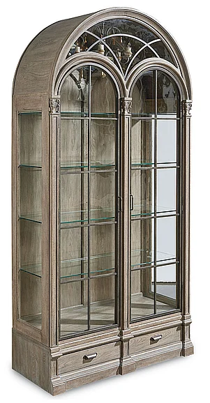 A.R.T. Furniture Arch Salvage Gwynn Curio China in Parchment 233242-2802