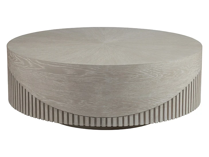Artistica Home Signature Designs Daybreak Round Cocktail Table in Light Taupe 2333-943