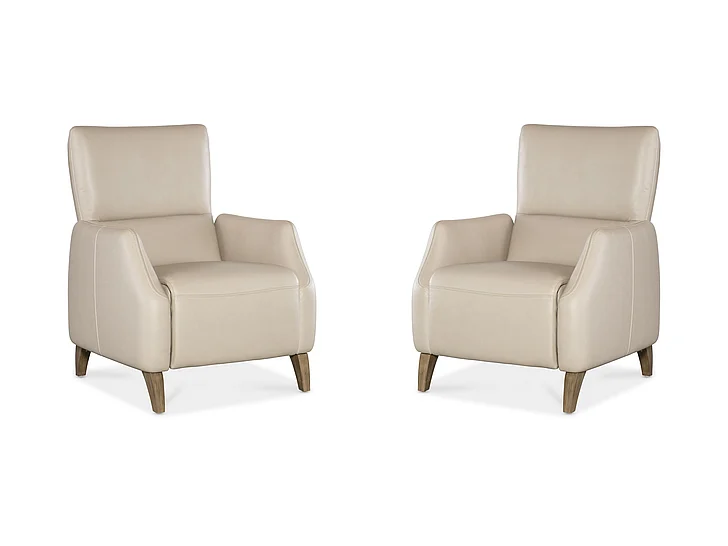Hooker Furniture Rumero Press Back Recliner in Light Wood RC107-PB-083 (Set of 2)