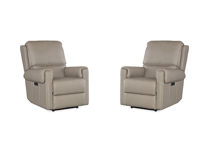 Hooker Furniture Somers Power Recliner w/Power Headrest in SS718-PHZ1-090 (Set of 2)