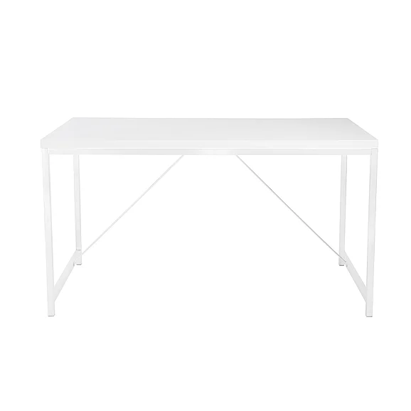 Euro Style Gilbert Desk in White with White Frame 23533-WHT CLOSEOUT