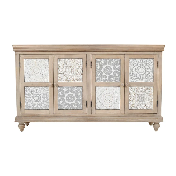 Jofran Adele Accent Cabinet in Sand 2358-71