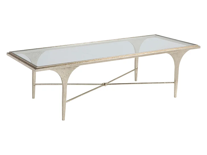Artistica Home Signature Designs Porto Rectangular Cocktail Table in Champagne 2361-945