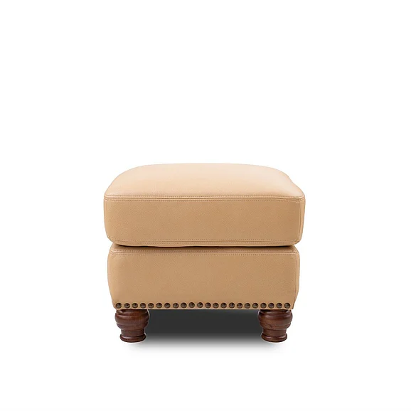 Leather Italia USA Hutton Ottoman 6401S Tan Fawn 9661-2365-006401S