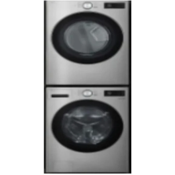 LG Stacked Front Load Washer and Electric Dryer Set in Graphite Steel LGWADREHVA58002