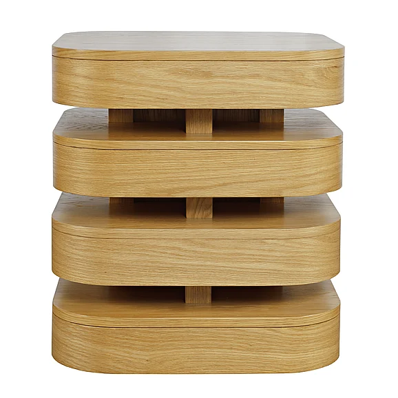 Jofran Brix Square End Table - Espresso in Oak 2370-3OAK