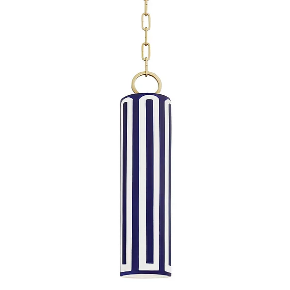 Hudson Valley Lighting Brookville Pendant 2384-AGB/BL