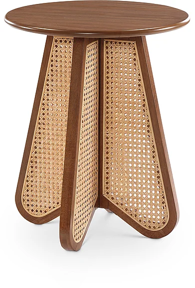 Meridian Butterfly End Table 208Walnut-ET
