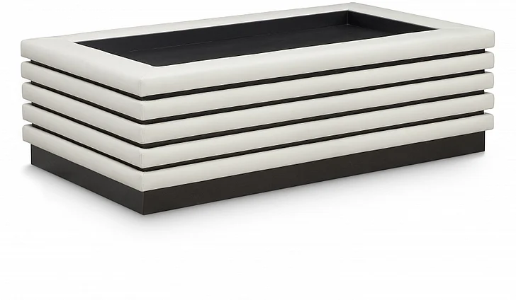Meridian Rory Coffee Table in Cream Faux Leather 230Cream-CT
