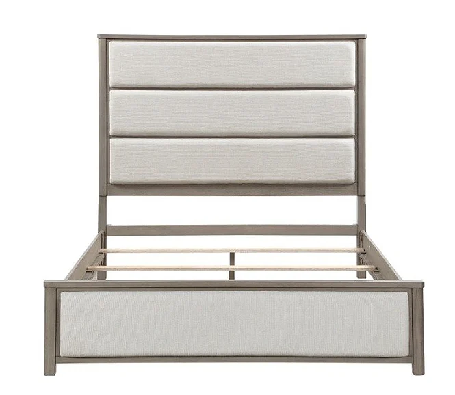 Homelegance Dalston Queen Panel Bed in Light Gray 2393-1