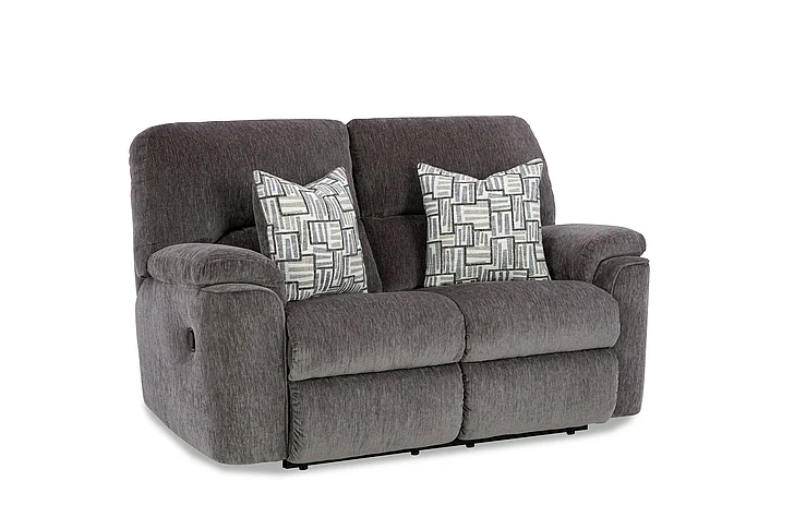 Motion Ease Langford Manual Loveseat in Pewter 240-20-14/3032-14