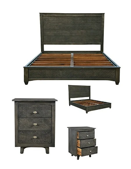 Moti Furniture Kelsey 2pc Panel Bedroom Set in
