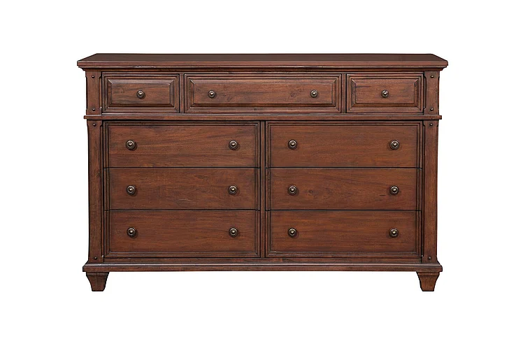 American Woodcrafters Sedona 7-Drawer Dresser - Cinnamon Cherry 2400-270