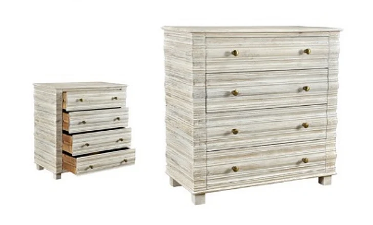 Moti Furniture Kelsey Chest in White Wash