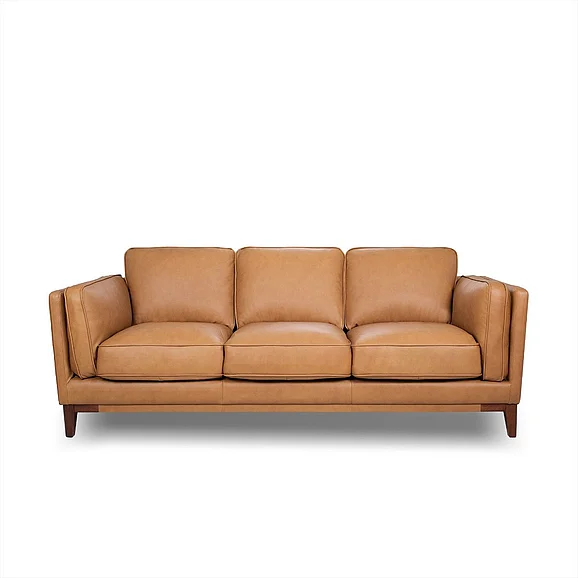 Leather Italia USA Pendry Sofa 3601S Carmel Saddle 9661-2405-033601S