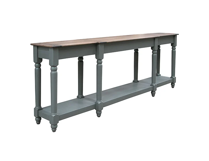 IFD Tiffany Sofa Table Green/Brown IFD3641SFT94GN
