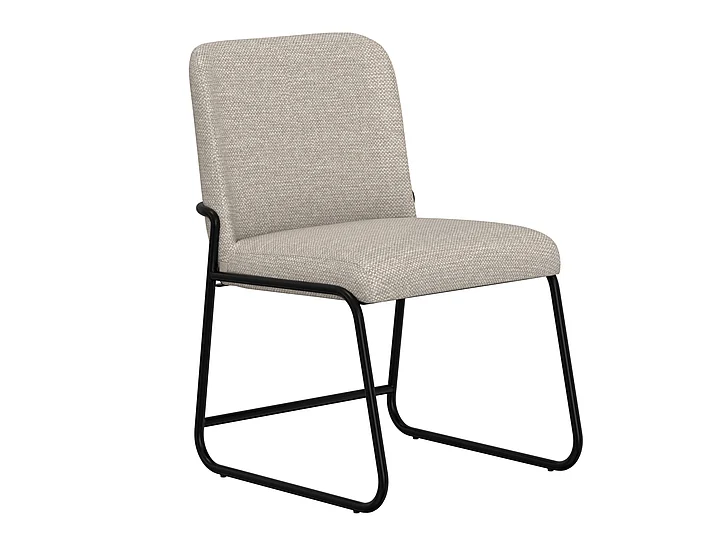 IFD Seating Upholstered Chair Beige/Black (Set of 2) IUP800-CHU-161