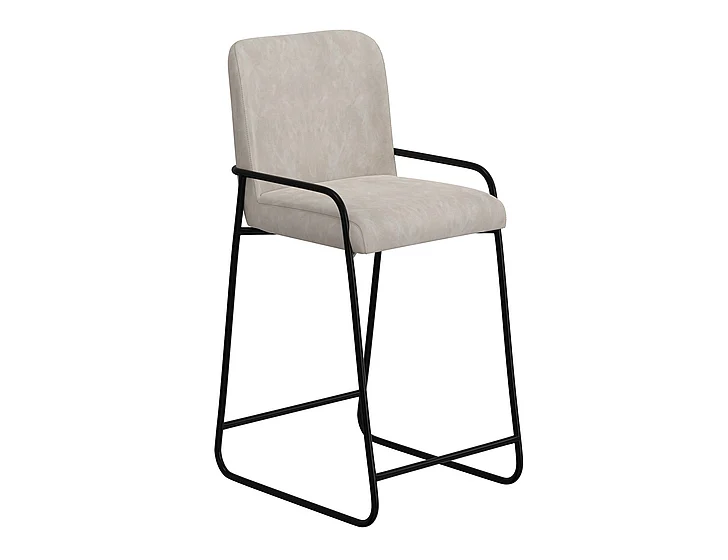 IFD Seating Upholstered Barstool Gray/Black IUP800-BST30-210