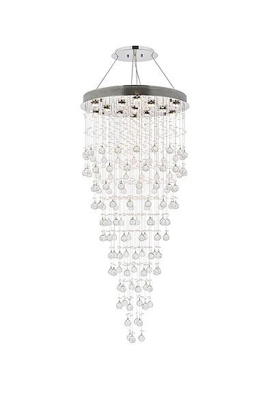 Elegant Galaxy 13 Light Chrome Chandelier Clear Royal Cut Crystal V2006G28C/RC CLOSEOUT