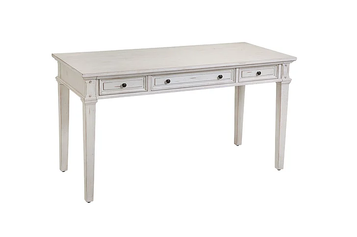 American Woodcrafters Sedona 54" Writing Desk - Cobblestone White 2410-330