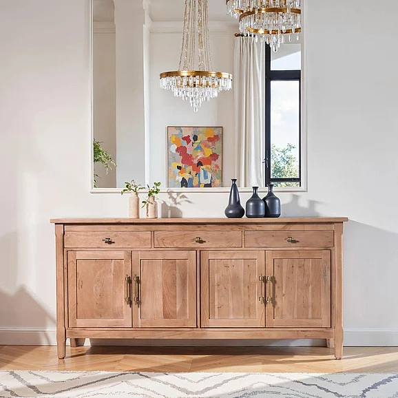Kumu International Emma 70" Sideboard Solid Wood Oak 2411