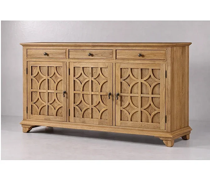 Kumu International Verona 70" Sideboard Solid Wood Oak 2415