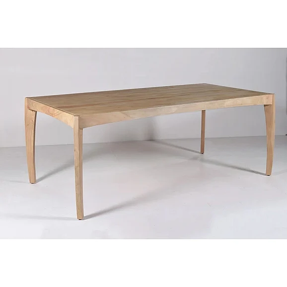 Leoni 78" Solid Wood Dining Table Natural Oak