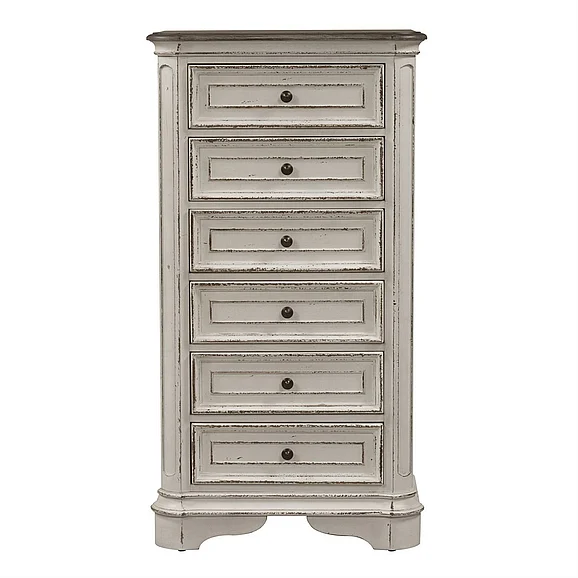 Liberty Magnolia Manor Lingerie Chest in Antique White 244-BR43