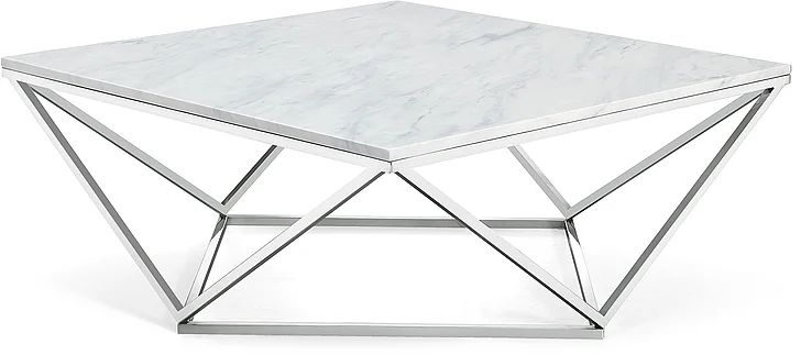 Meridian Furniture Skyler Coffee Table in Chrome 244-C