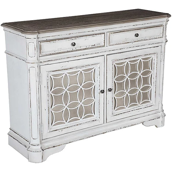 Liberty Furniture Magnolia Manor Buffet in Antique White 244-CB5692