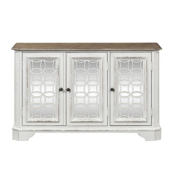 Liberty Magnolia Manor TV Console in Antique White 244-OT1031
