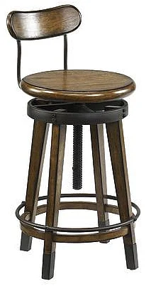 Hammary Studio Home Adjustable Stool in Medium Oak 166-948