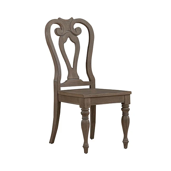 Liberty Furniture Magnolia Manor Splat Back Side Chair (RTA) in Weathered Bisque 244N-C2500S (Set of 2)