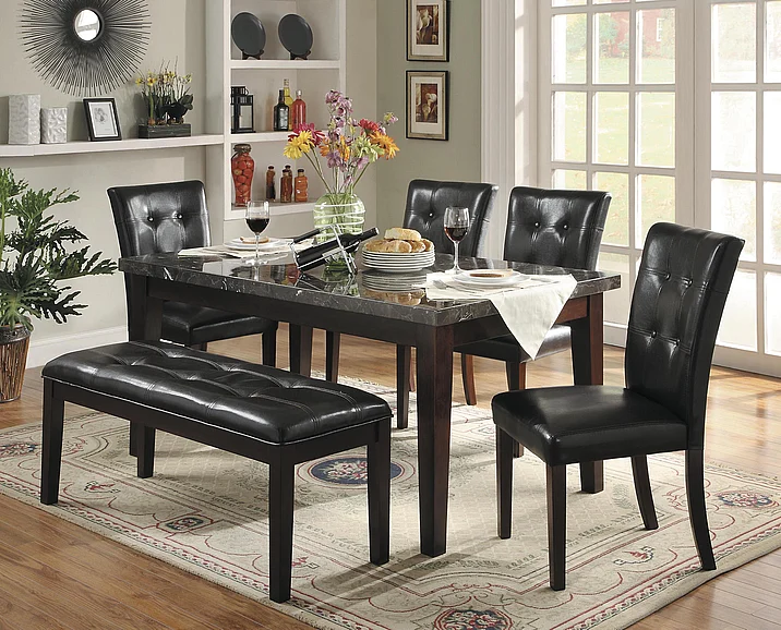 Homelegance Decatur 6pc Dining Table Set in Cherry