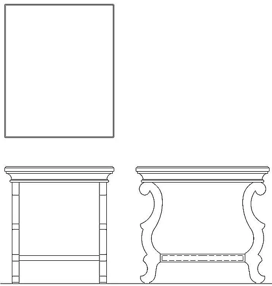Kincaid Celeste Scroll Leg End Table in Maple 586-916