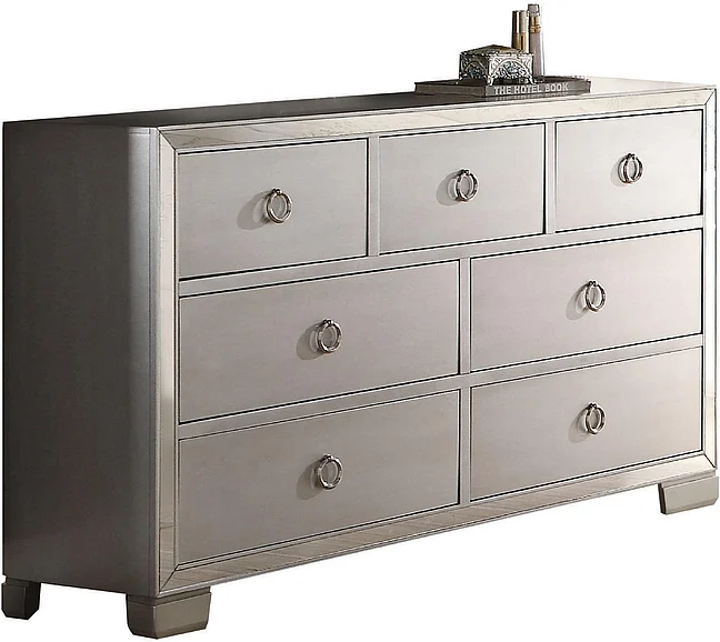 Acme Voeville Drawer Dresser in Platinum 24845
