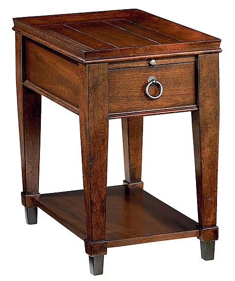 Hammary Sunset Valley Single-Drawer Chairside Table in Brown 197-916