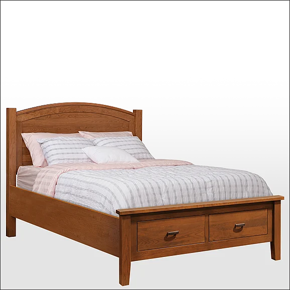 Troyer Ridge Barrington Full Bed w/Footboard Storage (2 Drawer) in Rustic Cherry 2492-FU