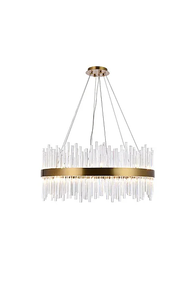 Elegant Dallas 18 Light Gold Chandelier Clear Royal Cut Crystal 3000D32G