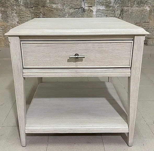 Riverside Carmella End Table in Pebble Oak 25009